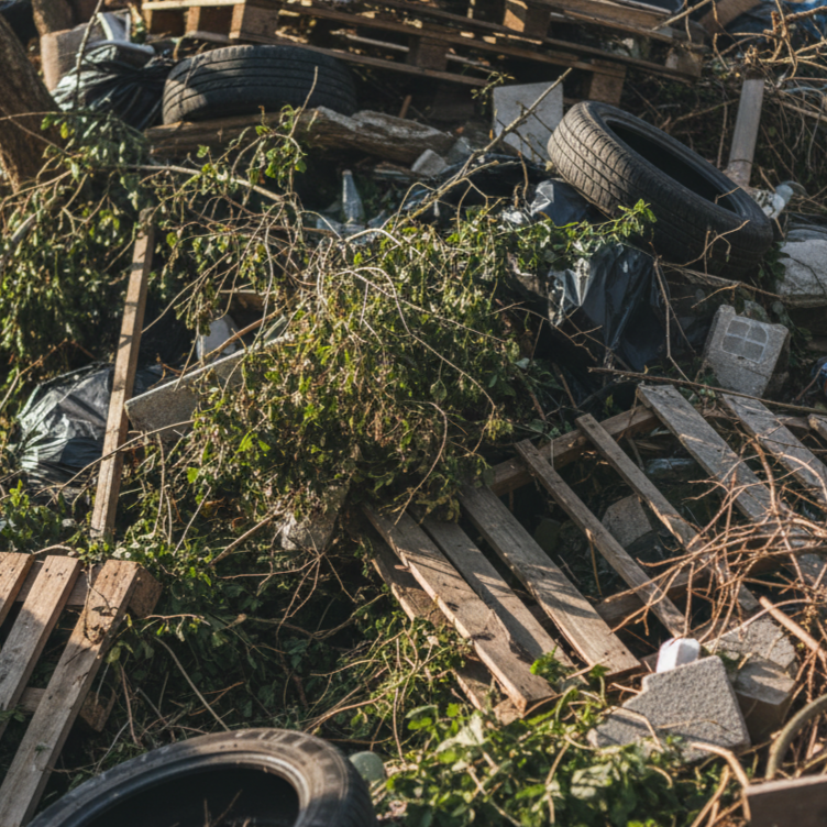 Вывоз мусора с участков